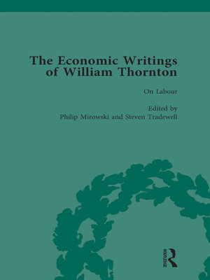 cover image of The Economic Writings of William Thornton Vol 4